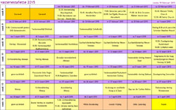 Activiteitenschema