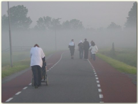 Zonsopgang tijdens het lopen...