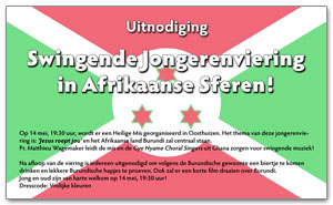 Swingende Jongerenviering in Afrikaanse Sferen