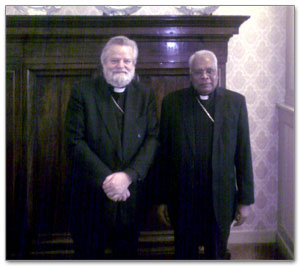 Mgr. Joseph Rayappu van het bisdom Mannar (Sri Lanka) op bezoek