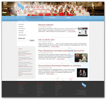 Nieuwe website voor Koorschool Haarlem