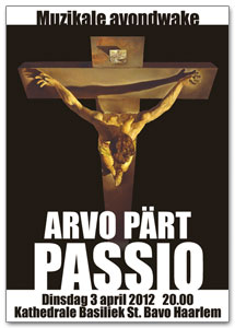 3 april: Johannespassie van Arvo Pärt