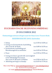 29 december 2012 - Eucharistische Bezinningsmiddag