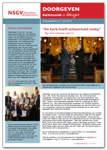 NSGV Nieuwsbrief Doorgeven juli 2012