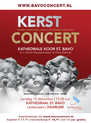 Bavoconcert 15 december - 15.00 uur