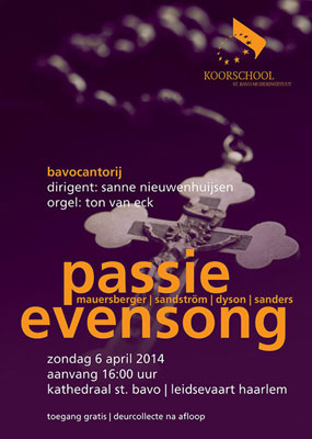 Passieconcert - zondag 6 april - Bavokathedraal