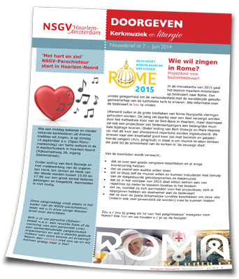 NSGV Nieuwsbrief Doorgeven juni 2014