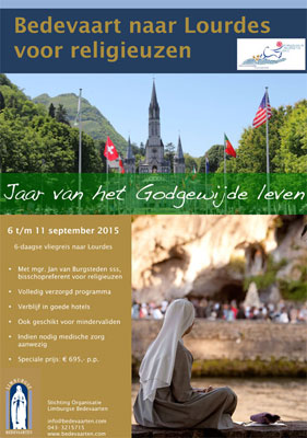 Bedevaart naar Lourdes voor religieuzen