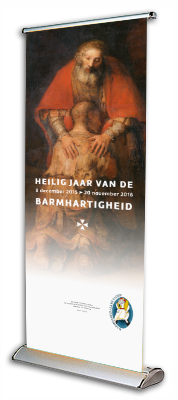 Banier bgv het Heilig Jaar van de Barmhartigheid