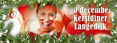 Zondag 20 december - Kerstdiner - Langedijk