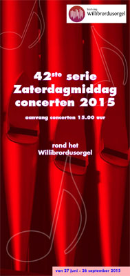 Zaterdagmiddagconcerten Bavokathedraal 2015