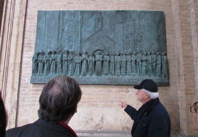 Plaquette ter herinnering aan de Wereldgebedsdag voor vrede in Assisi