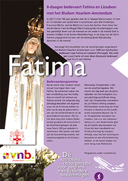 Flyer Fatimabedevaart september 2017