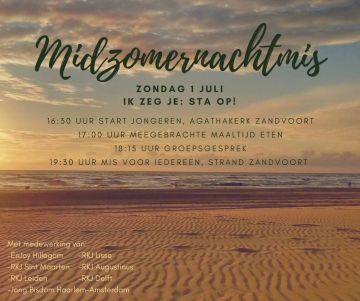 Midzomernachtmis op het strand