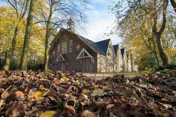 De bedevaartkapel waar om 12.15 uur de H.Mis wordt opgedragen