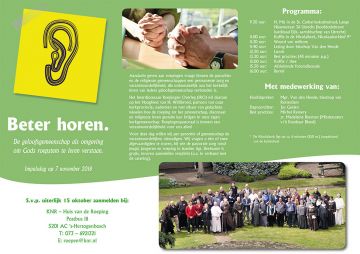 Studiedag - Beter Horen - 7 november 2018