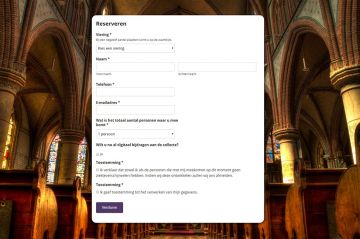 Bisdom biedt reserveringssysteem aan parochies