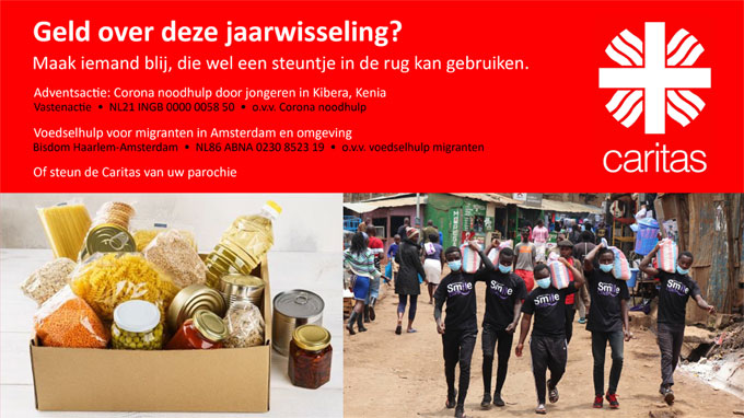 Geld over, deze jaarwisseling? Actie Caritas