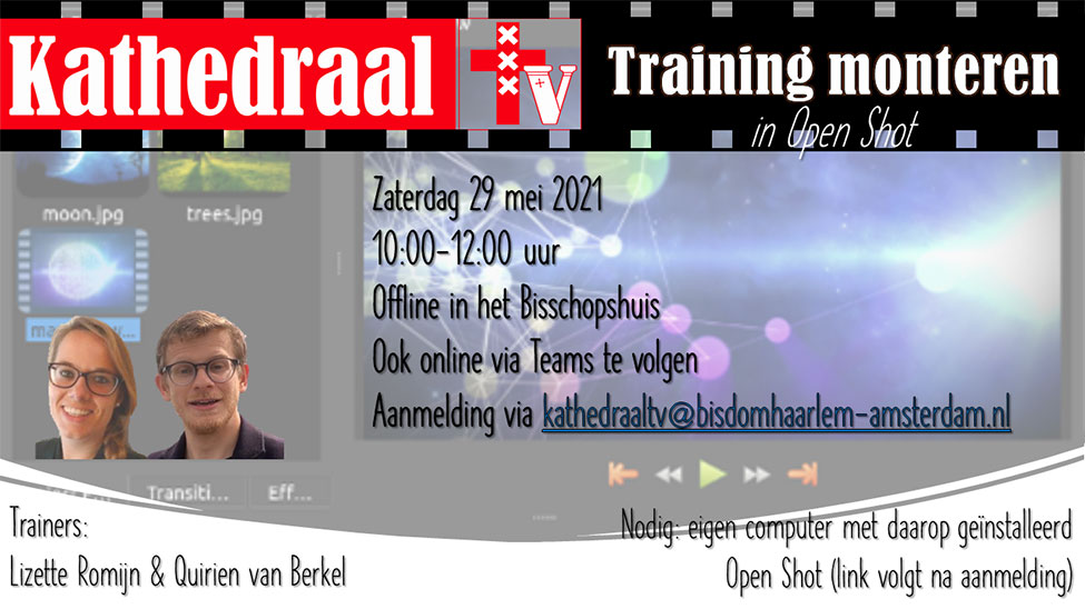 Flyer - Kathedraal TV training monteren