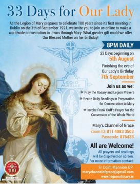Jubileumviering 100 jaar Legioen van Maria