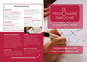 De Missionaire Parochie - Young Professionals - Folder