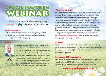 Webinar - Recht op vrijheid van meningsuiting