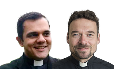 Pastoor Alvaro Rodriguez Luque en kapelaan Teun Warnaar