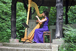 Harpiste Beate Loonstra