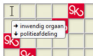 Tooltip als je met de muis boven een blokje stilstaat