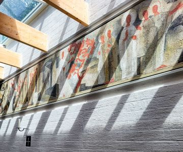 Fresco van Thodore Strawinsky in de Sint-Bonifatiuskerk te Almere