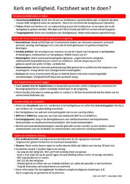 CIO Factsheet Kerk en Veiligheid