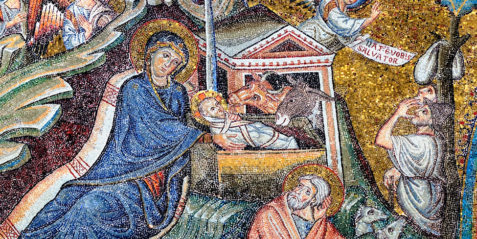 Mosaic in de Santa Maria Maggiore te Rome