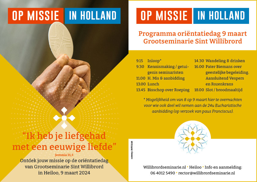 Oriëntatiedag Grootseminarie St. Willibrord