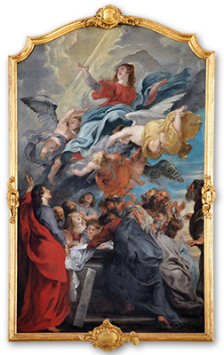Schilderij in de Heilig Kruiskerk te Augsburg, geschilderd door Rubens