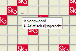 Tooltip als je met de muis boven een blokje stilstaat Tooltip als je met de muis boven een blokje stilstaat