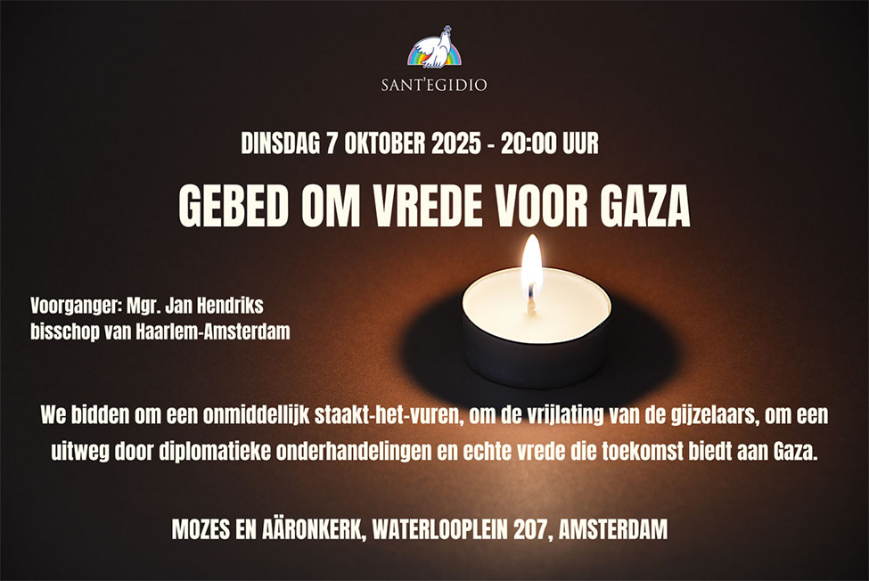 Gebed om vrede voor Gaza