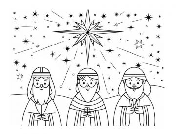 Kerstkleurplaat 2025