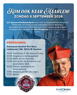 Bezoek van Kardinaal Burke aan Haarlem