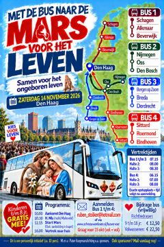 Busvervoer naar de Mars voor het leven